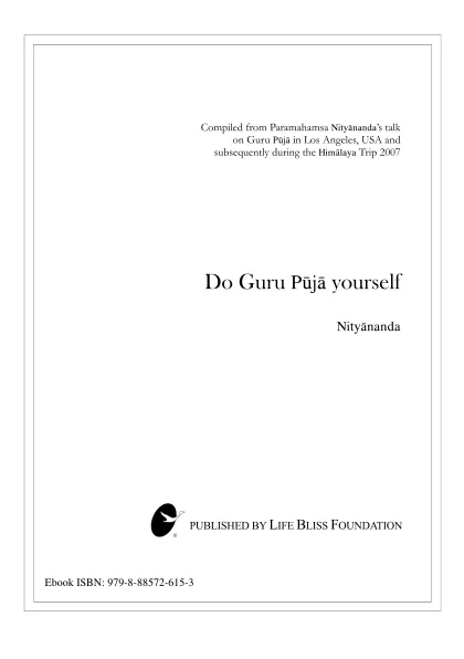 Do Guru Puja yourself - English